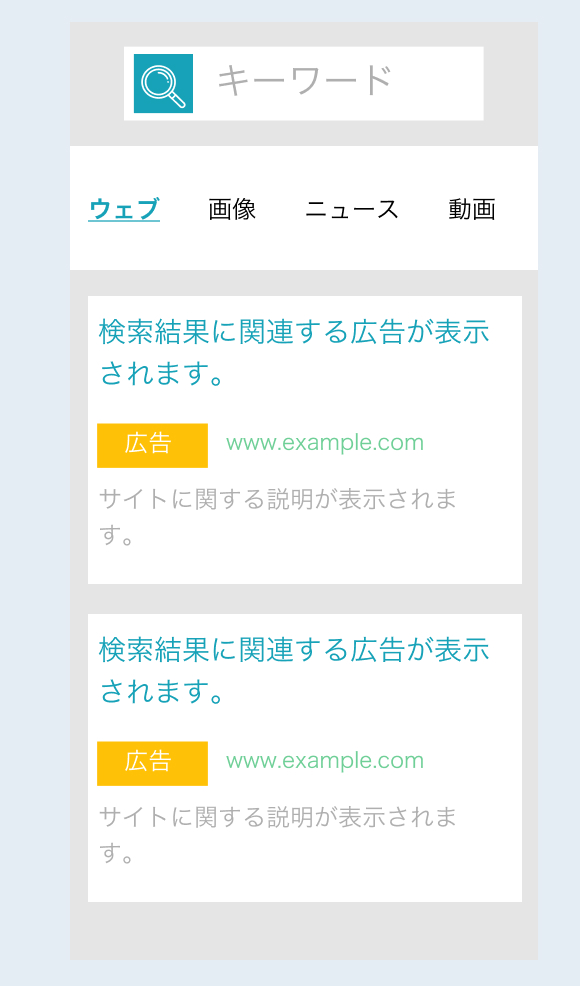 リスティング広告のイメージ