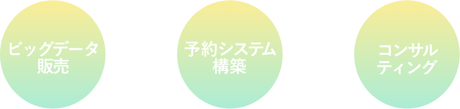 ビッグデータ販売/予約システム構築/コンサルティング